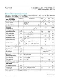 MAX11165ETC+T Datasheet Page 4