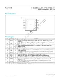 MAX11165ETC+T Datasheet Page 11