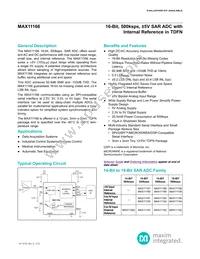 MAX11167ETC+T Datasheet Cover