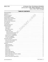 MAX11190ATE+T Datasheet Page 2