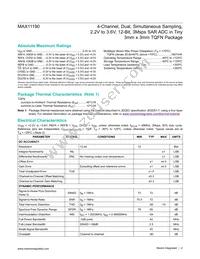 MAX11190ATE+T Datasheet Page 4