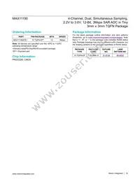 MAX11190ATE+T Datasheet Page 18