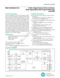 MAX11213EEE+T Datasheet Cover