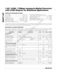 MAX1122BEGK+TD Datasheet Page 2