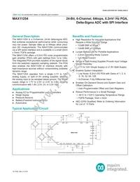 MAX11254ATJ/V+ Datasheet Cover