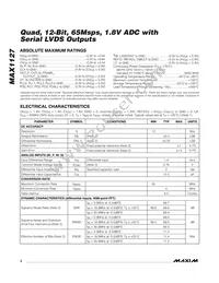 MAX1127EGK+TD Datasheet Page 2