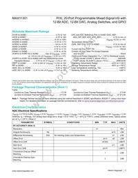 MAX11301GTL+T Datasheet Page 3