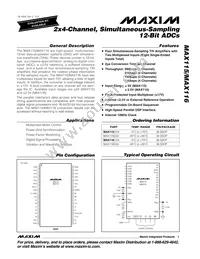 MAX115CAX+T Datasheet Cover