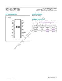 MAX11633EEG+T Datasheet Page 21