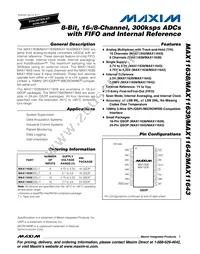 MAX11643EEG+T Datasheet Cover