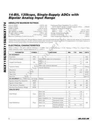 MAX1174BCUP+T Datasheet Page 2