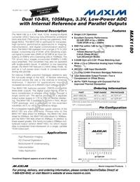 MAX1180ECM+TD Datasheet Cover