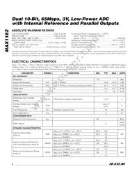MAX1182ECM+TD Datasheet Page 2