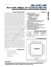 MAX1184ECM+TD Datasheet Cover