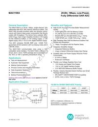 MAX11904ETP+T Datasheet Cover