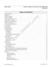 MAX11905ETP+T Datasheet Page 2