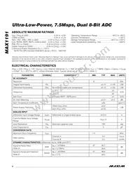 MAX1191ETI+T Datasheet Page 2