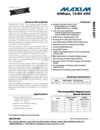 MAX1207ETL+ Datasheet Cover