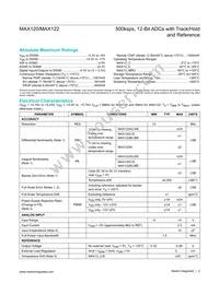 MAX120CWG+T Datasheet Page 2