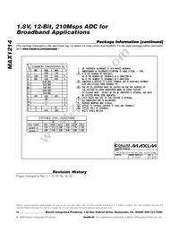 MAX1214EGK+TD Datasheet Page 20