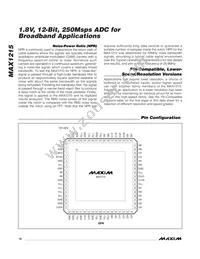 MAX1215EGK+TD Datasheet Page 18