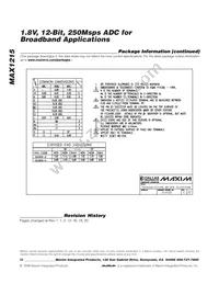 MAX1215EGK+TD Datasheet Page 20