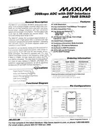 MAX121C/D Datasheet Cover