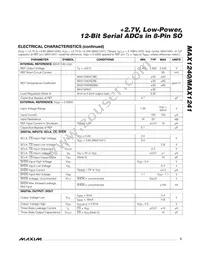 MAX1240AESA/V+T Datasheet Page 3