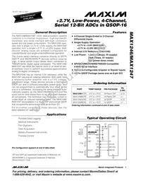 MAX1246BEEE-T Datasheet Cover