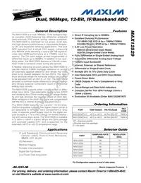 MAX12529ETK+ Datasheet Cover