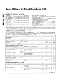 MAX12559ETK+TD Datasheet Page 2