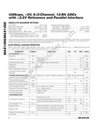 MAX1266AEEI+T Datasheet Page 2