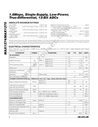 MAX1275BCTC+T Datasheet Page 2