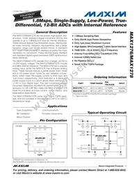 MAX1276CTC+T Datasheet Cover