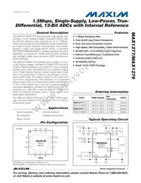 MAX1277ACTC+T Datasheet Cover