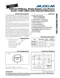 MAX1285BCSA-T Datasheet Cover