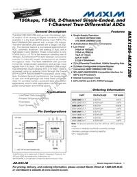 MAX1287EKA/GG8 Datasheet Cover