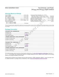 MAX12931BAWE+T Datasheet Page 2