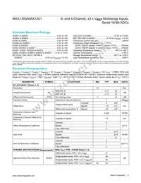 MAX1301BEUP+T Datasheet Page 2