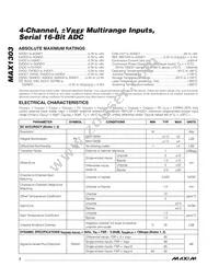 MAX1303BEUP+T Datasheet Page 2