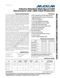 MAX13054ESA-T Datasheet Cover