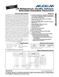 MAX13170ECAI+T Datasheet Cover