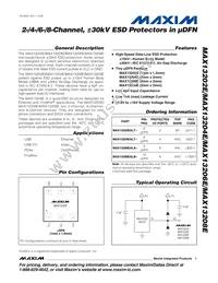 MAX13206EELA+T Datasheet Cover