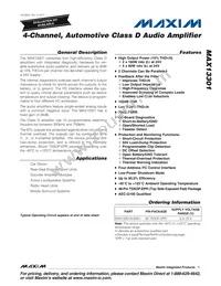 MAX13301AUM/V+ Datasheet Cover