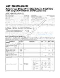 MAX13330GEE/V+T Datasheet Page 2