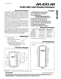 MAX135EWI+T Datasheet Cover