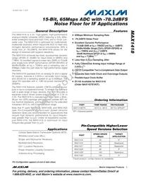 MAX1418ETN+TD Datasheet Cover