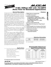 MAX1427ETN+TD Datasheet Cover