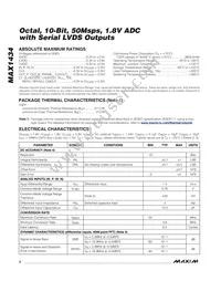MAX1434ECQ+D Datasheet Page 2