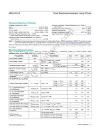 MAX14514ETD+ Datasheet Page 3